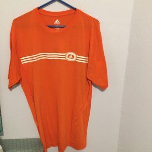 Adidas 2XL orange/white graphic T